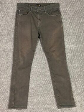 Flint and Tinder Pants Men's 32 Measures 34 x 31 Gray 365 Chino Jeans Stretch